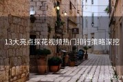 13大亮点探花视频热门排行策略深挖