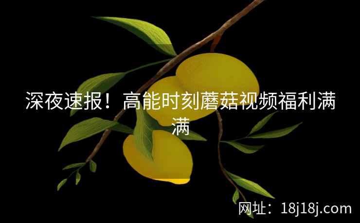 深夜速报!高能时刻蘑菇视频福利满满 深夜速报!高能时刻蘑菇视频福利满满