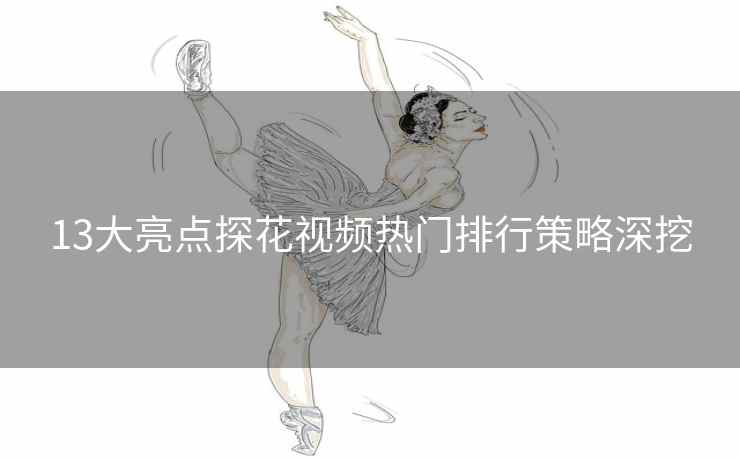 13大亮点探花视频热门排行策略深挖